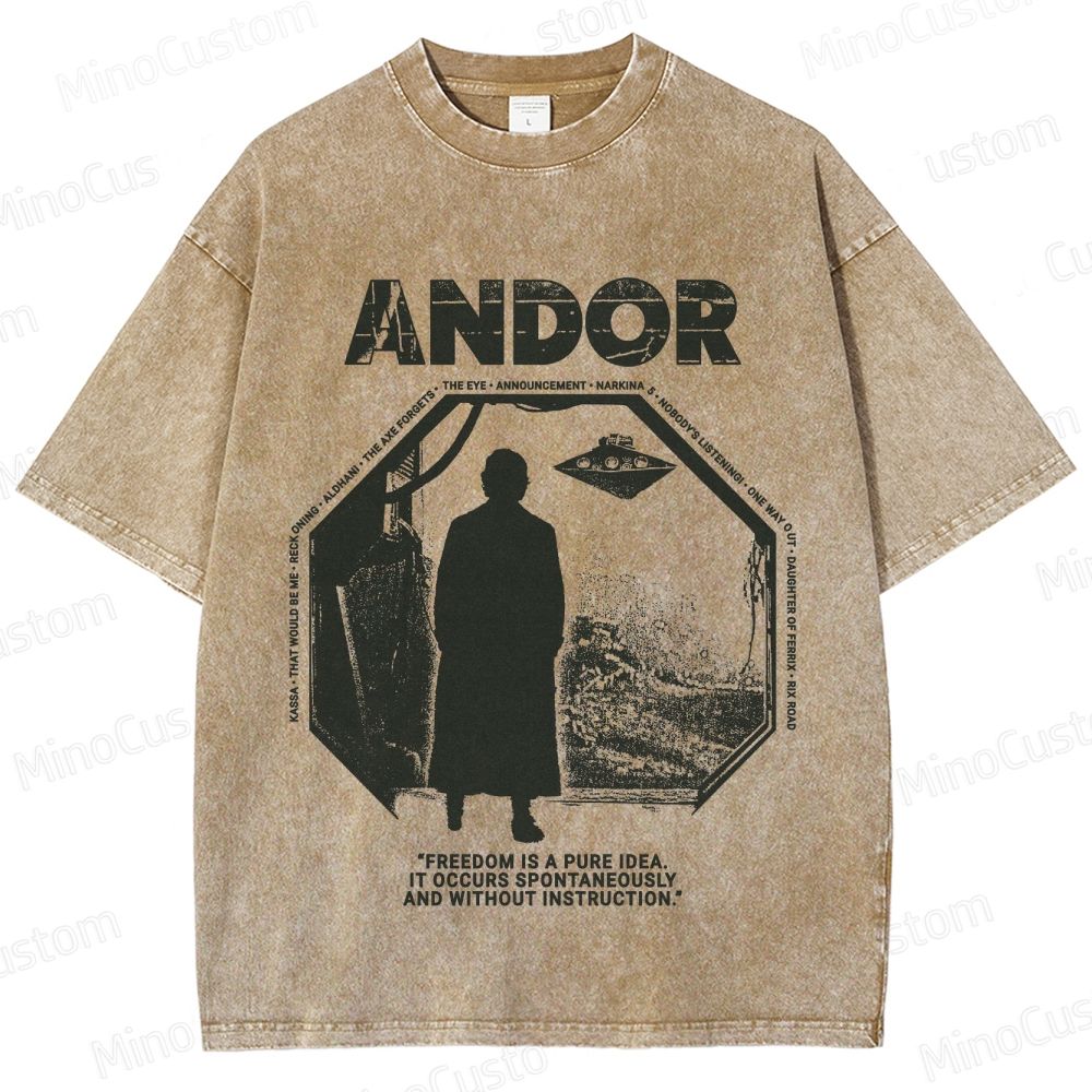 Star Wars Andor Vintage Washed Graphic T - Shirt