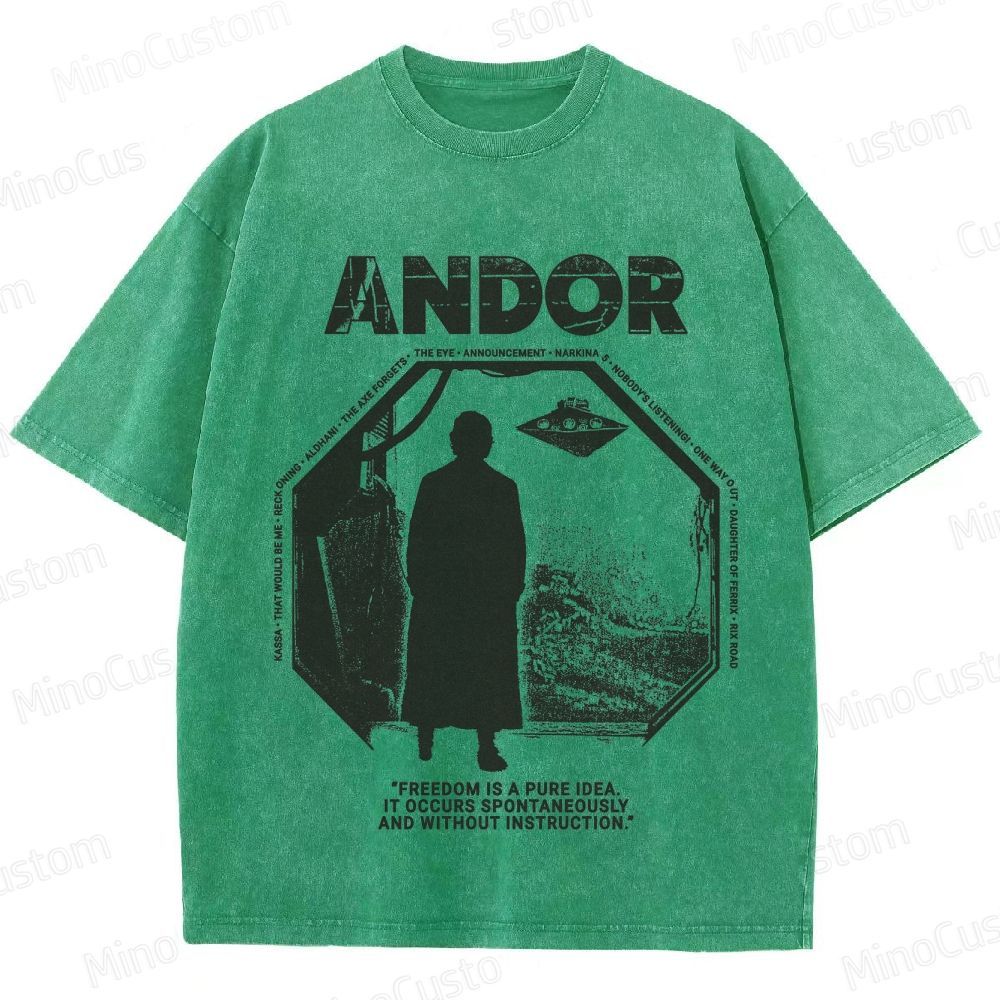 Star Wars Andor Vintage Washed Graphic T - Shirt