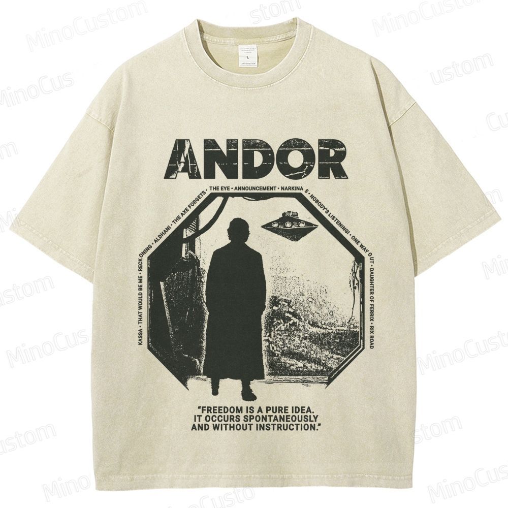Star Wars Andor Vintage Washed Graphic T - Shirt
