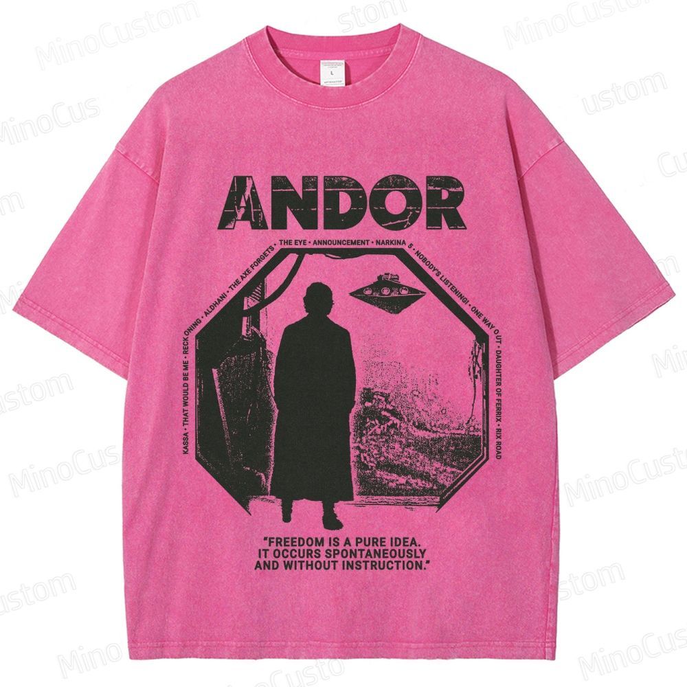 Star Wars Andor Vintage Washed Graphic T - Shirt