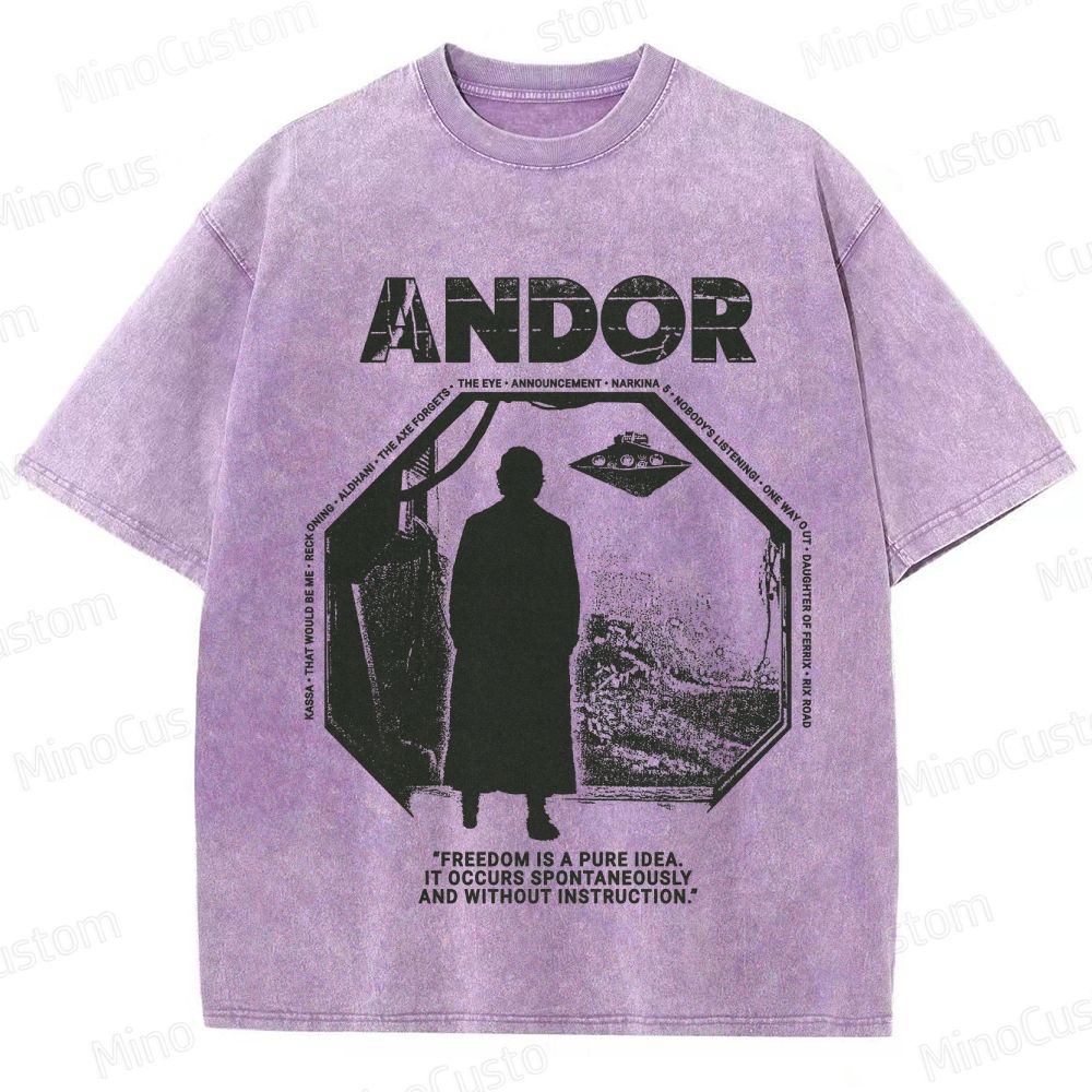 Star Wars Andor Vintage Washed Graphic T - Shirt