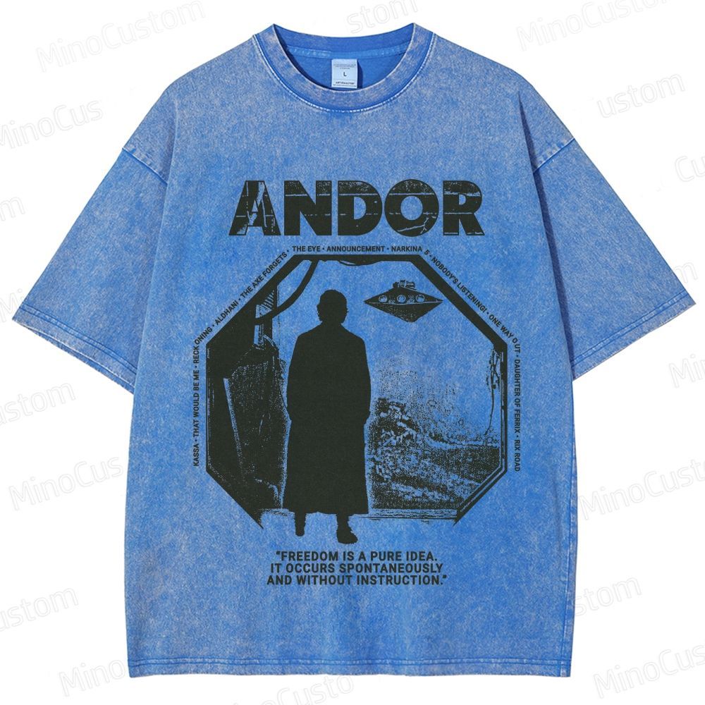 Star Wars Andor Vintage Washed Graphic T - Shirt