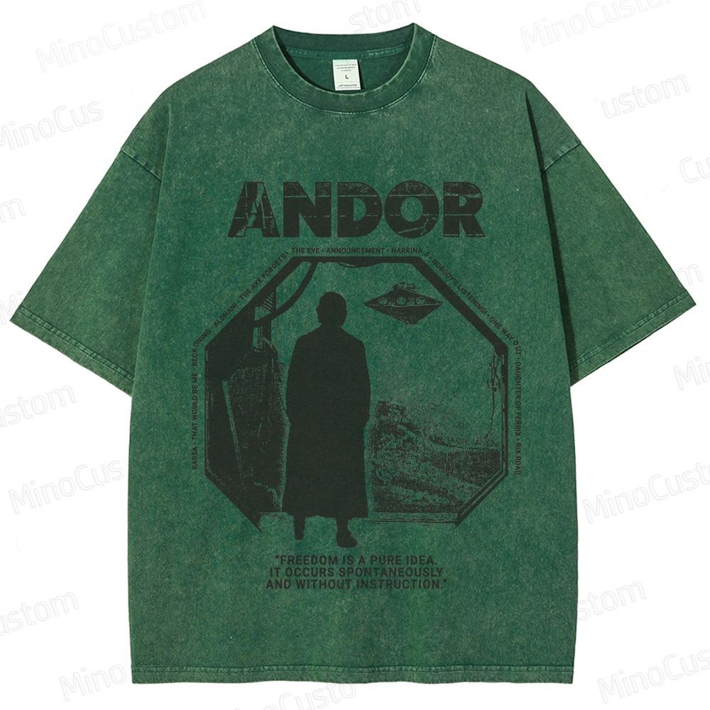 Star Wars Andor Vintage Washed Graphic T - Shirt