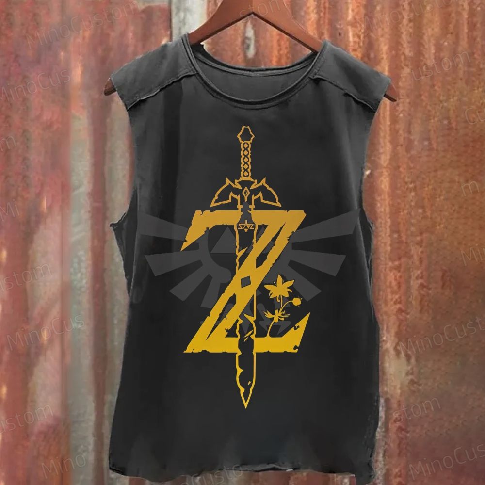 Zelda Master Sword Washed Tank Top 