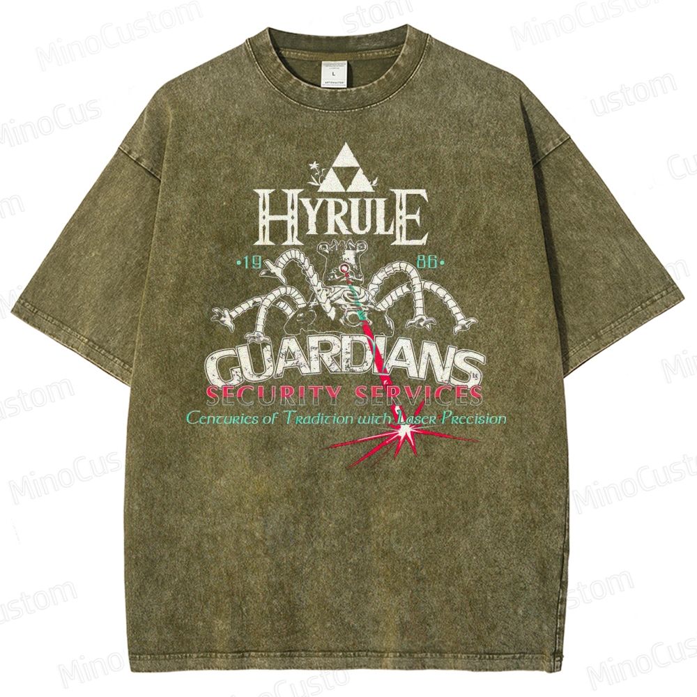 Hyrule 1986 Guardians Washed T-Shirt 