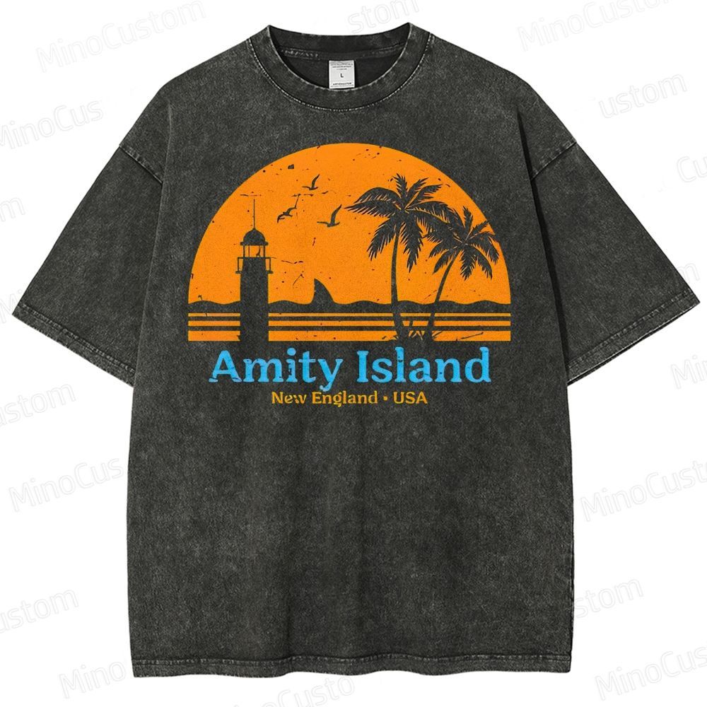 Amity lsland Washed T-Shirt