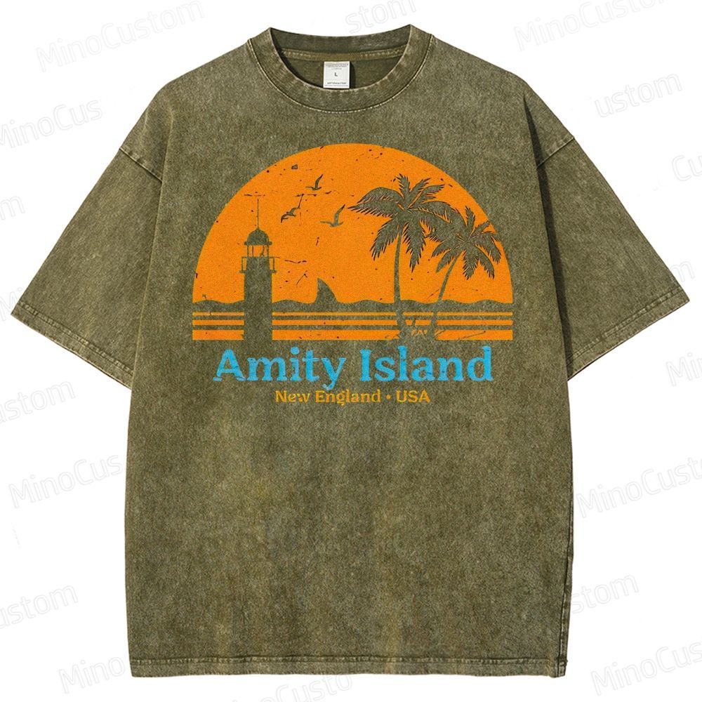 Amity lsland  Washed T-Shirt 