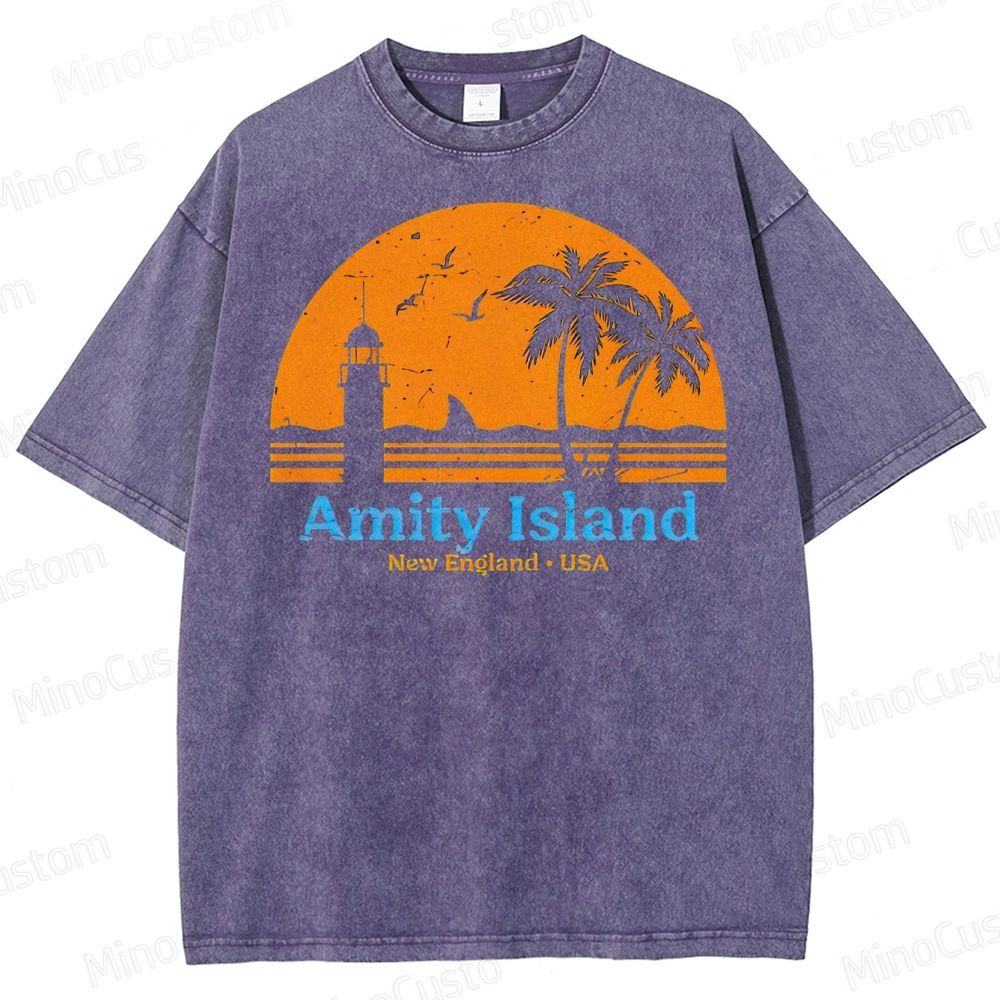 Amity lsland  Washed T-Shirt 