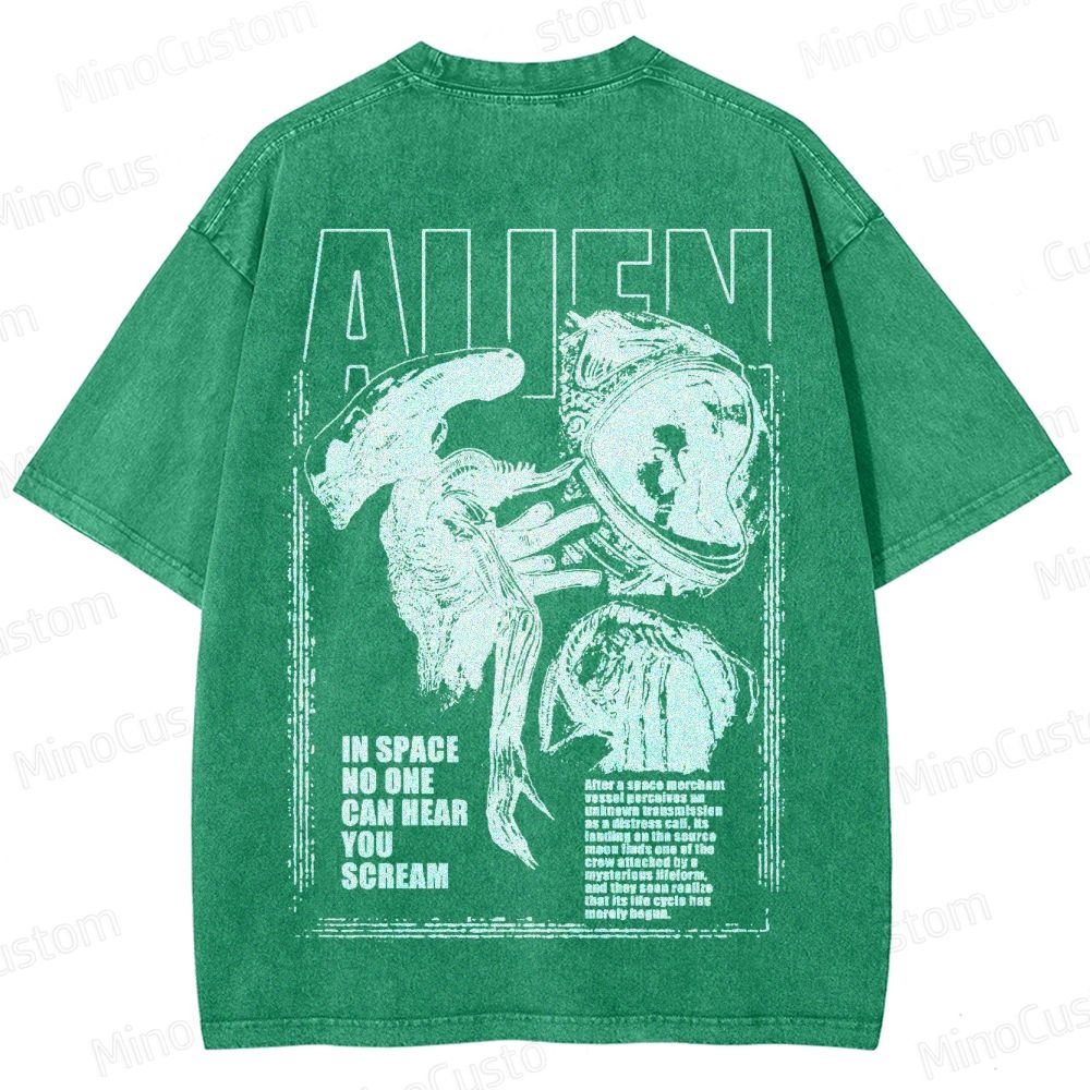 Alien Movie Vintage Washed T - Shirt 