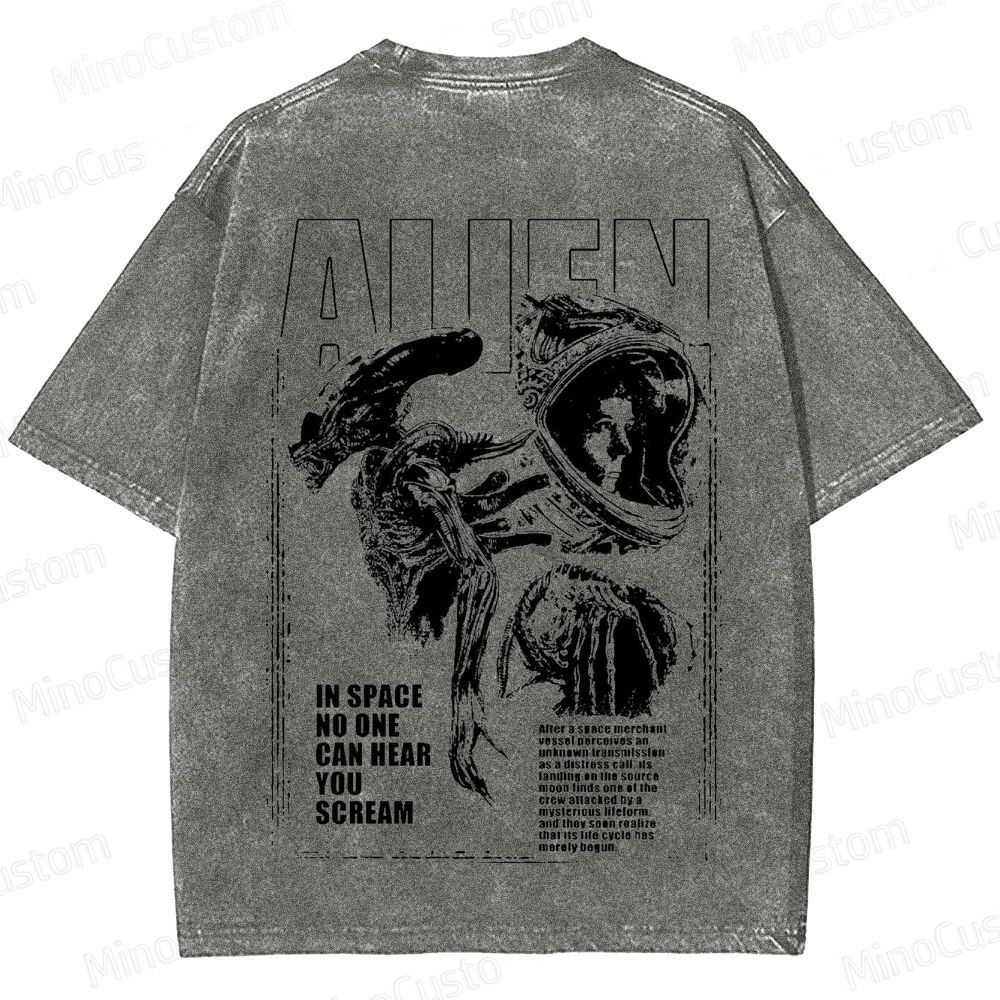 Alien Movie Vintage Washed T - Shirt 