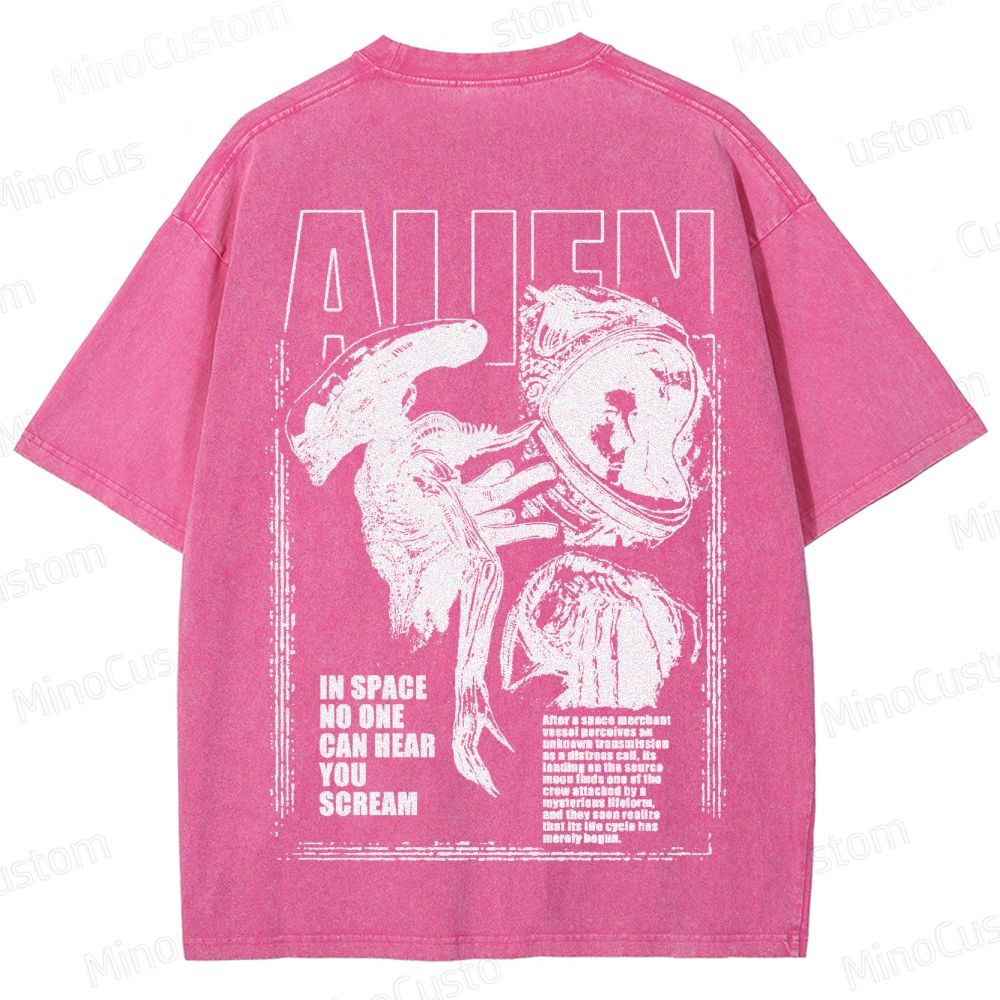 Alien Movie Vintage Washed T - Shirt 