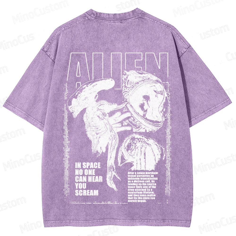 Alien Movie Vintage Washed T - Shirt 