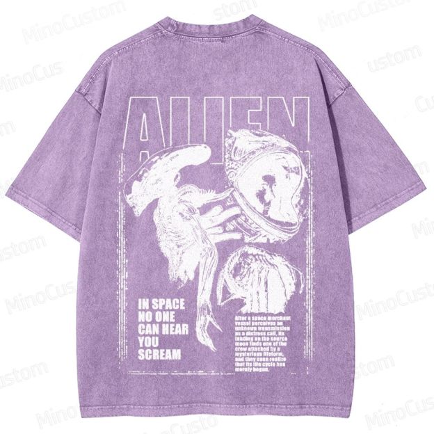 Alien Movie Vintage Washed T - Shirt 