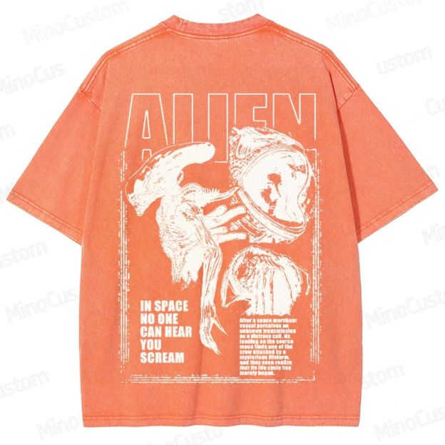 Alien Movie Vintage Washed T - Shirt 