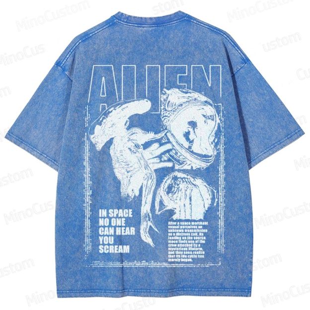 Alien Movie Vintage Washed T - Shirt 