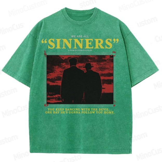 You keep dancing with the devil... Washed T-Shirt 