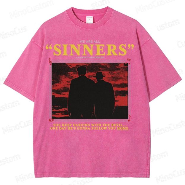 You keep dancing with the devil... Washed T-Shirt 