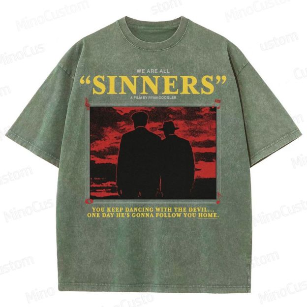 You keep dancing with the devil... Washed T-Shirt 