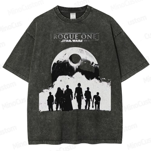 Rogue One Death Star Silhouette Washed T-Shirt 