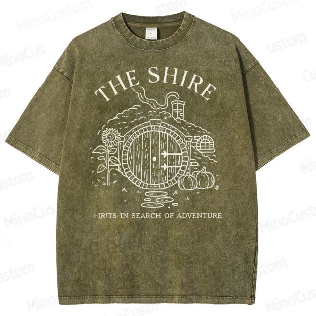The Shire Hobbit Hole Washed T-Shirt 