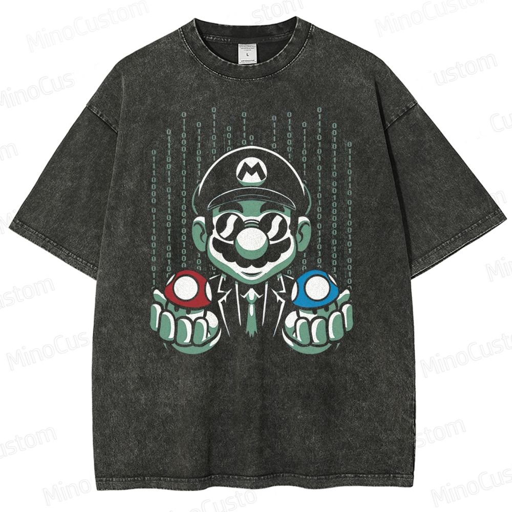 Selection Of Game Mushrooms Washed T-Shirt 