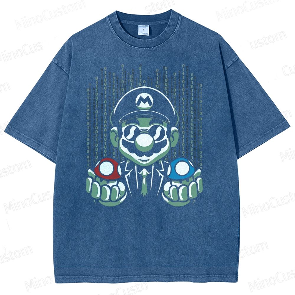 Selection Of Game Mushrooms Washed T-Shirt 