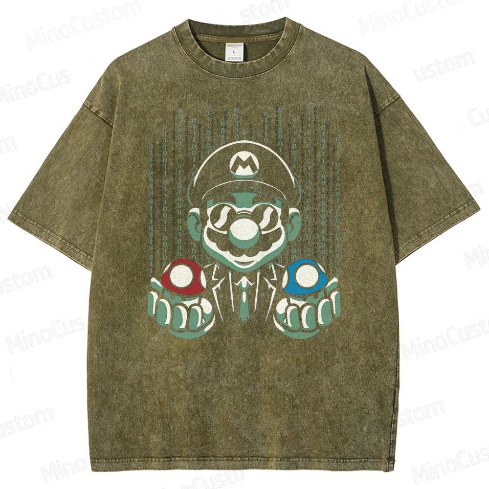 Selection Of Game Mushrooms Washed T-Shirt 