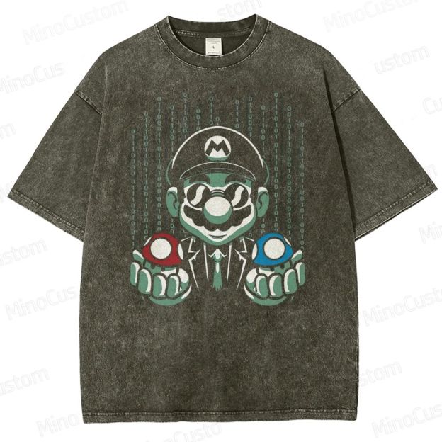 Selection Of Game Mushrooms Washed T-Shirt 
