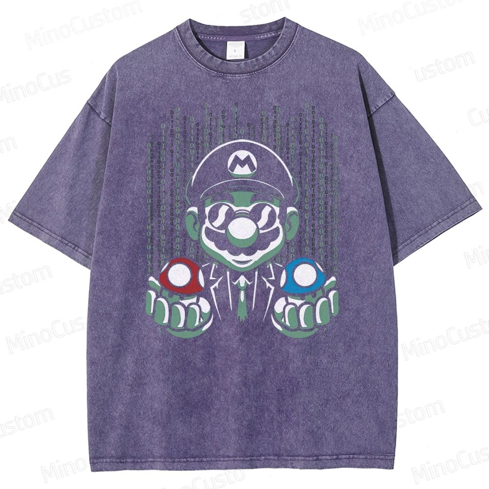 Selection Of Game Mushrooms Washed T-Shirt 