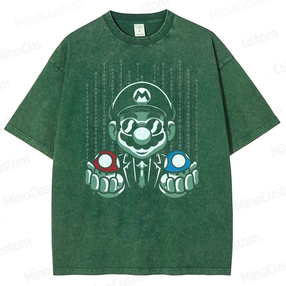 Selection Of Game Mushrooms Washed T-Shirt 