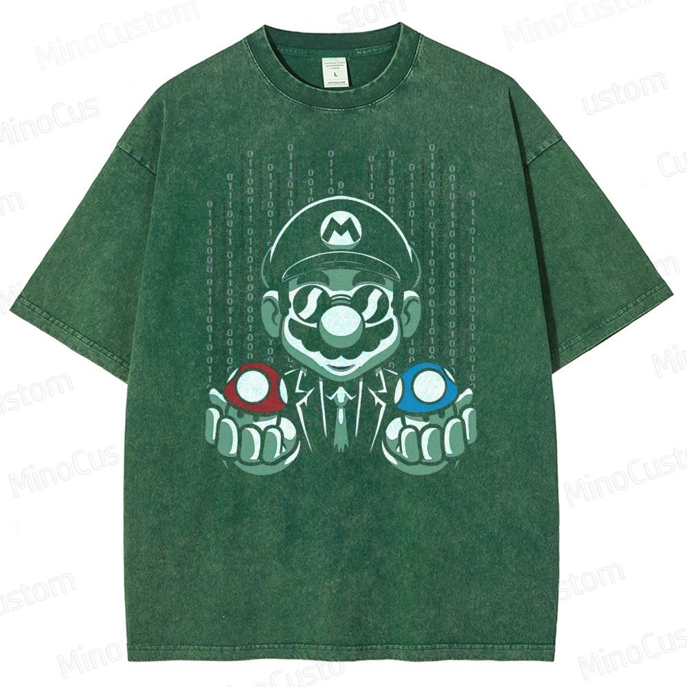 Selection Of Game Mushrooms Washed T-Shirt 