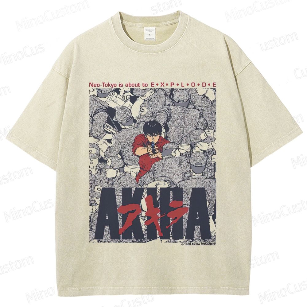Akira Anime Washed T - Shirt