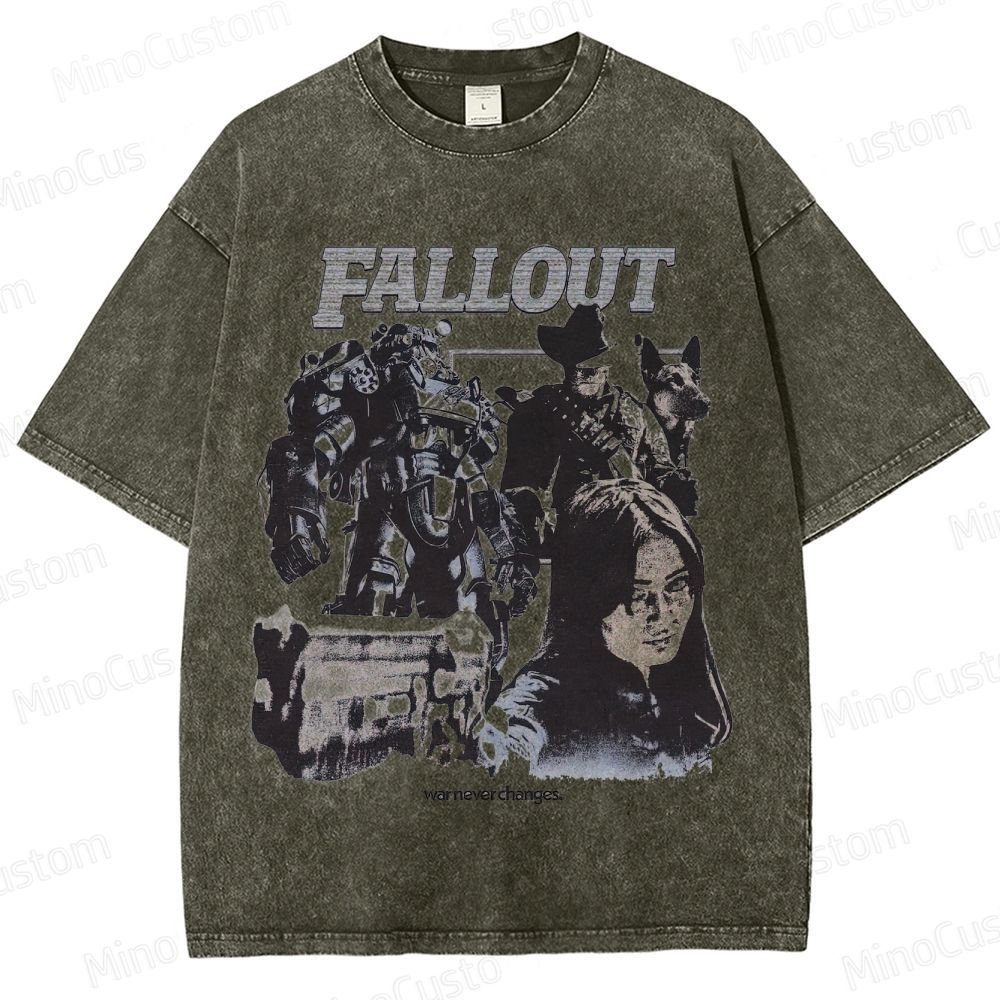 Fallout Game Washed T - Shirt