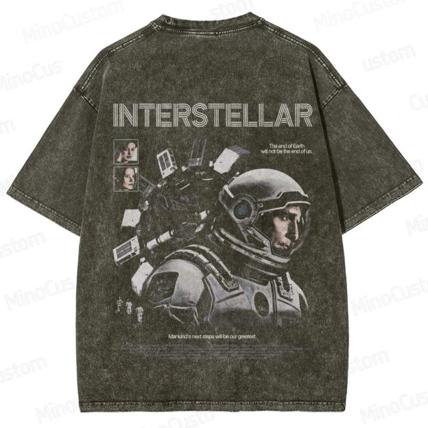 Interstellar Movie Washed T - Shirt
