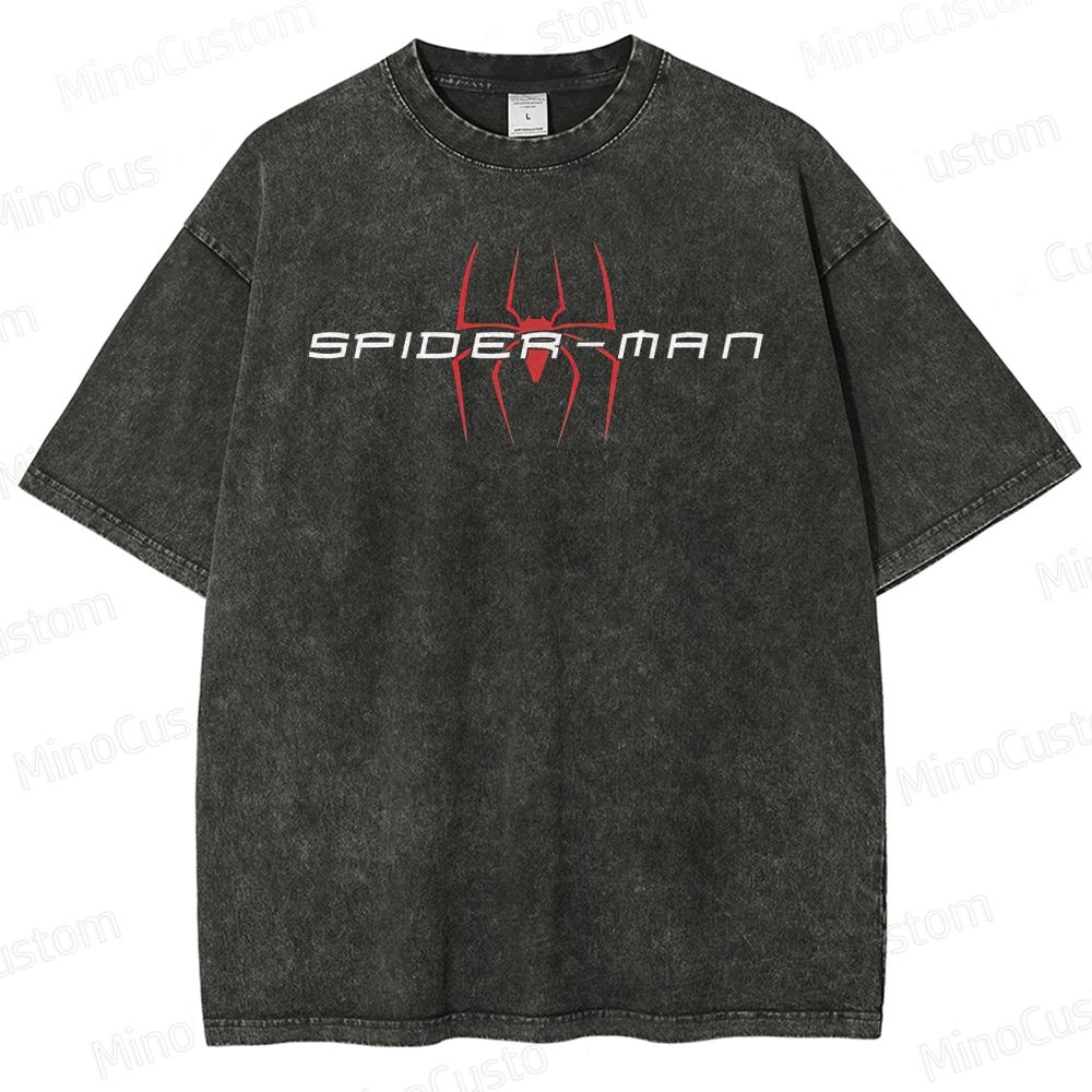 Vintage Spider - Man 2002 Movie Washed T - Shirt