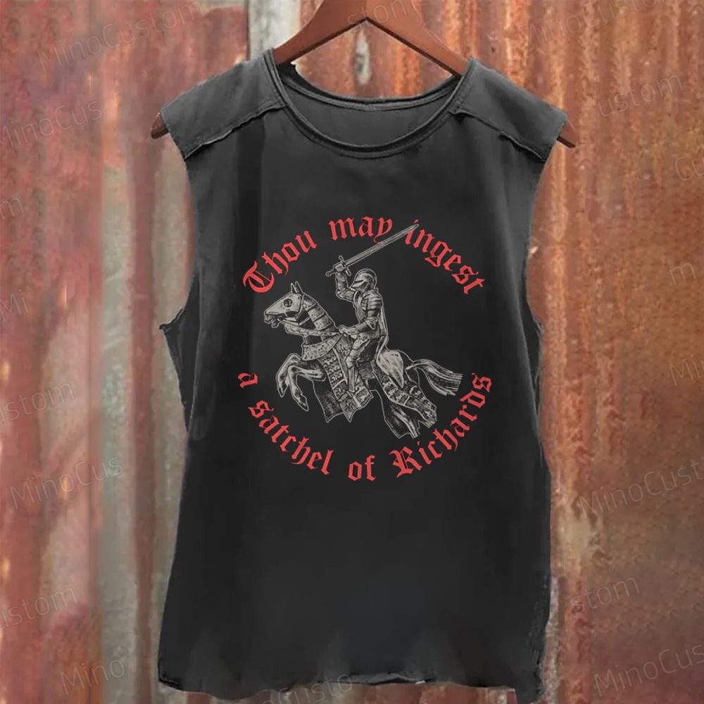 Medieval Knight Washed Tank Top