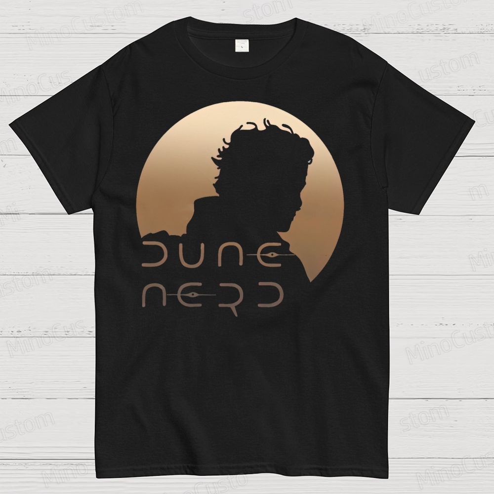 Dune Nerd Paul Atreides Silhouette  Cotton T-shirt 