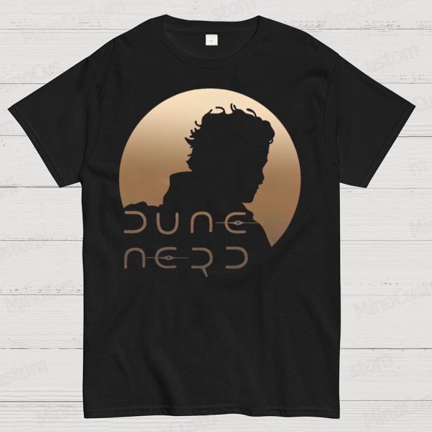 Dune Nerd Paul Atreides Silhouette  Cotton T-shirt 