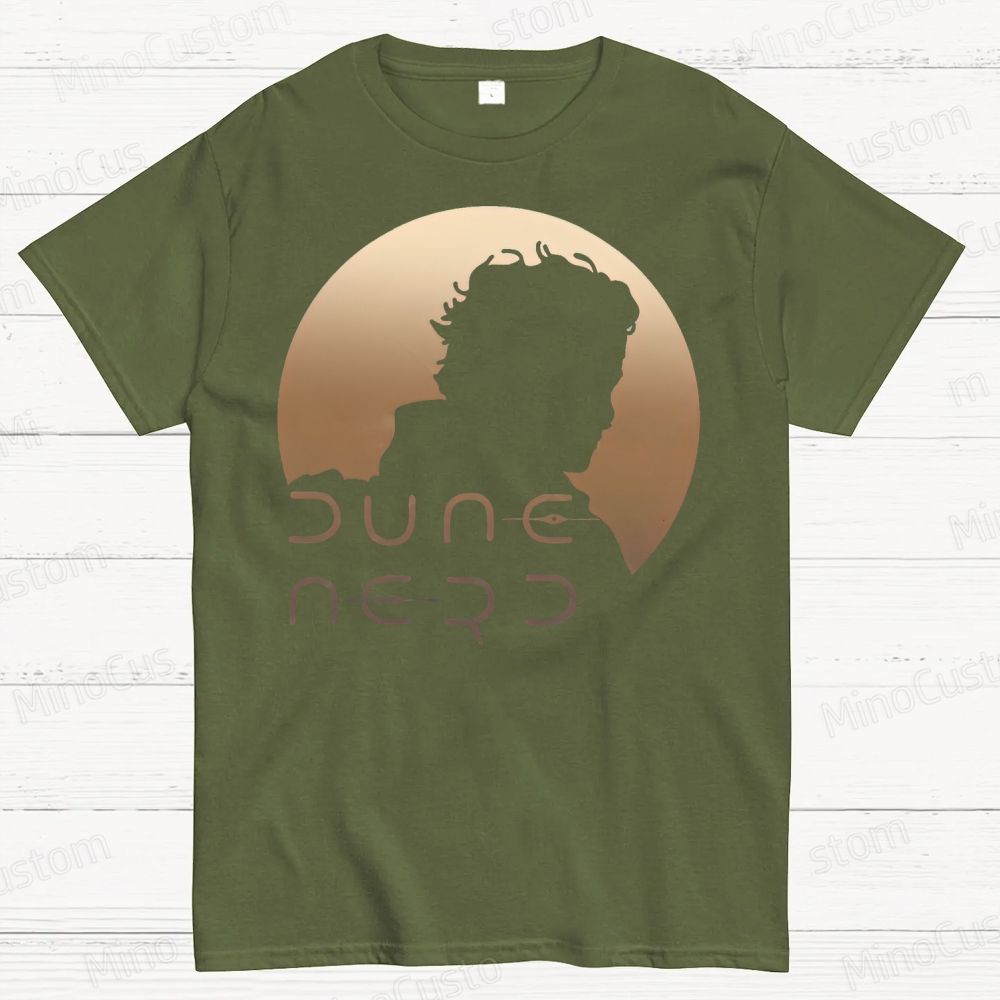 Dune Nerd Paul Atreides Silhouette  Cotton T-shirt 