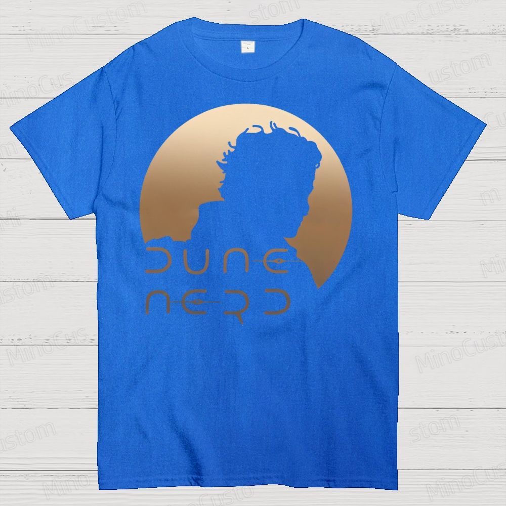 Dune Nerd Paul Atreides Silhouette  Cotton T-shirt 