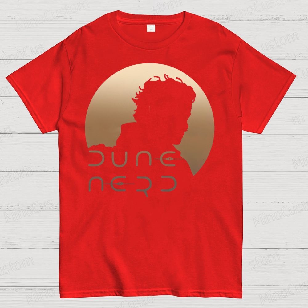 Dune Nerd Paul Atreides Silhouette  Cotton T-shirt 