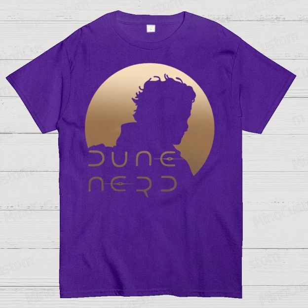 Dune Nerd Paul Atreides Silhouette  Cotton T-shirt 
