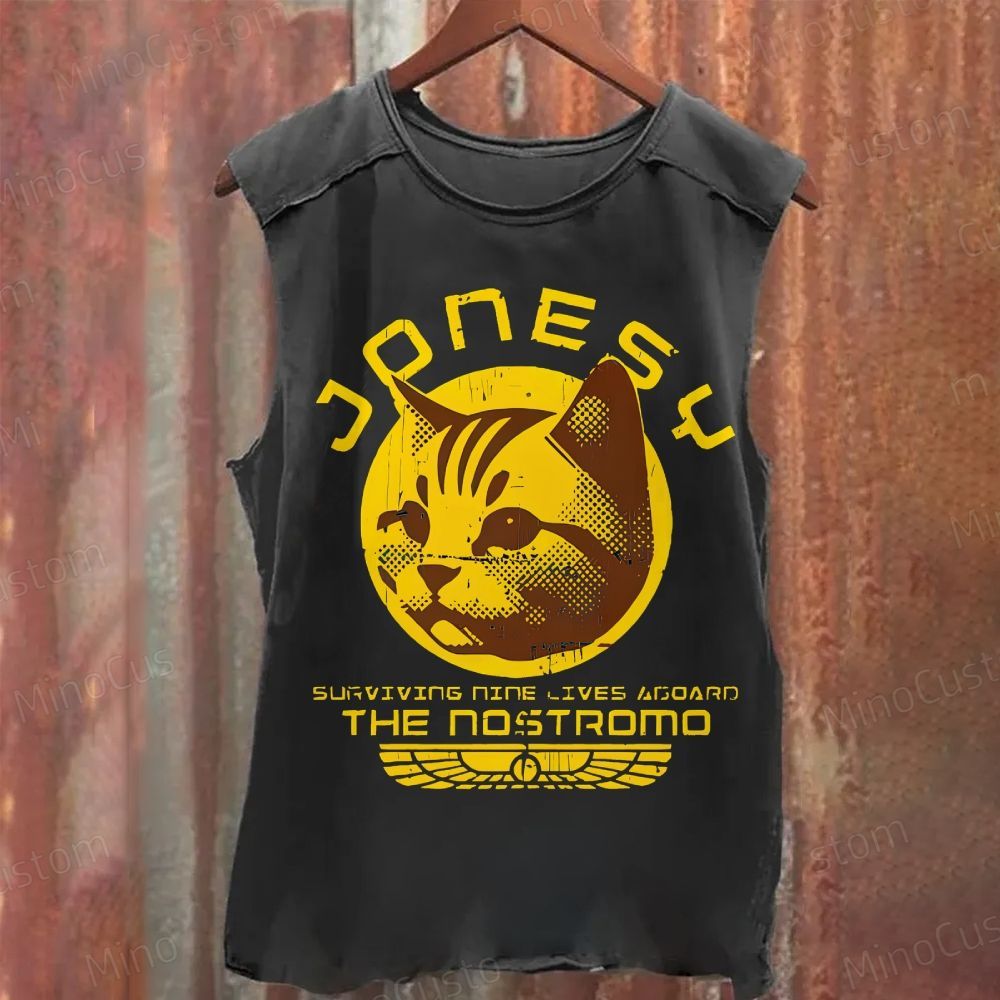 Jonesy Surviving Nine LivesAboard The Nostromo Washed Tank Top