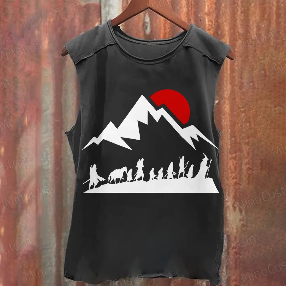 JRR Tolkien Vintage Distressed Washed Tank Top