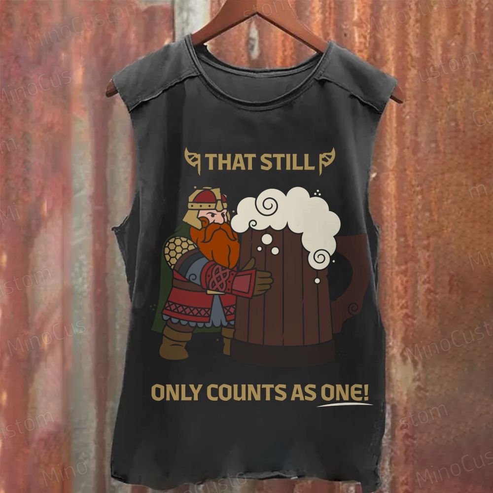 Viking Beer Graphic Washed Tank Top