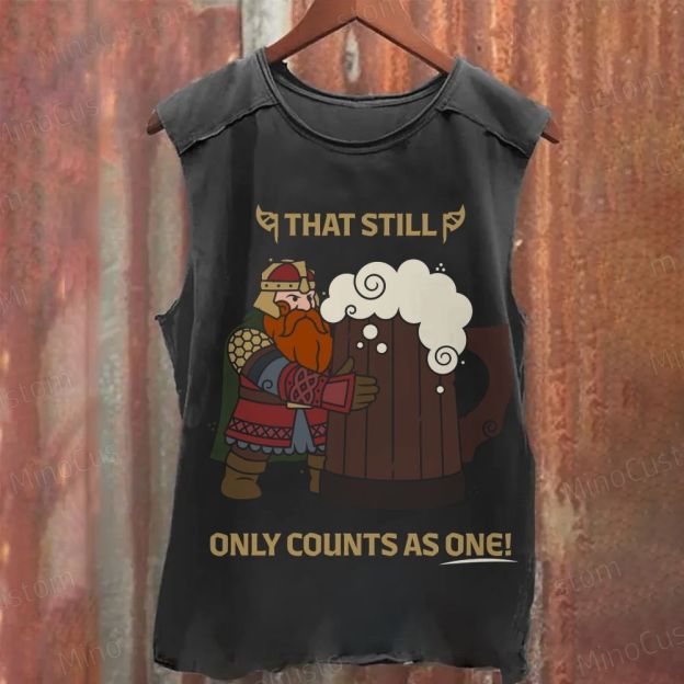 Viking Beer Graphic Washed Tank Top