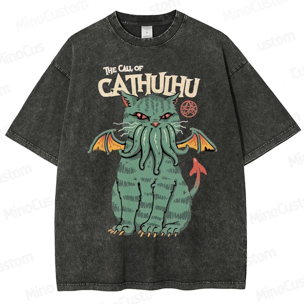 The Call Of Cahuhu Washed T-Shirt 