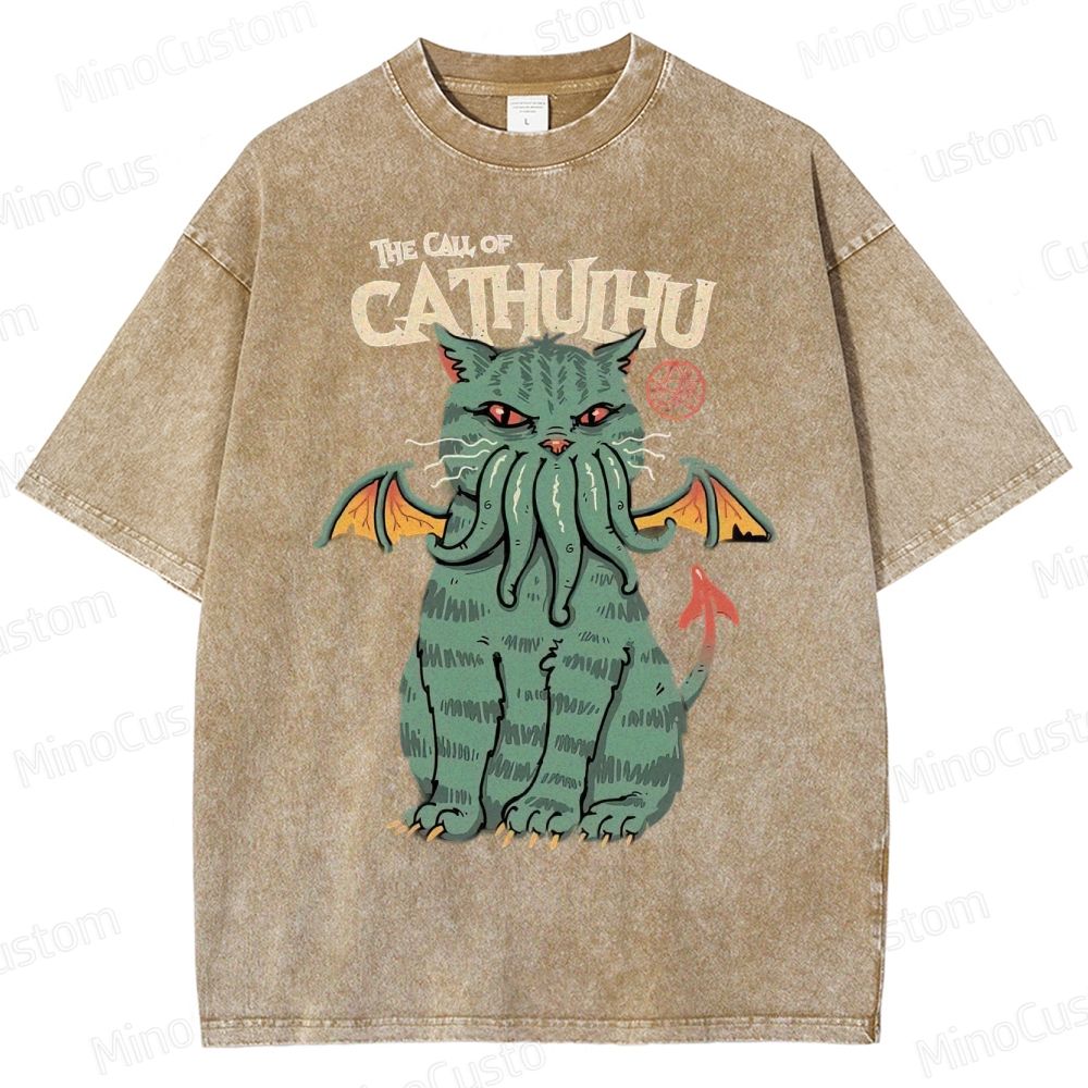 The Call Of Cahuhu Washed T-Shirt 