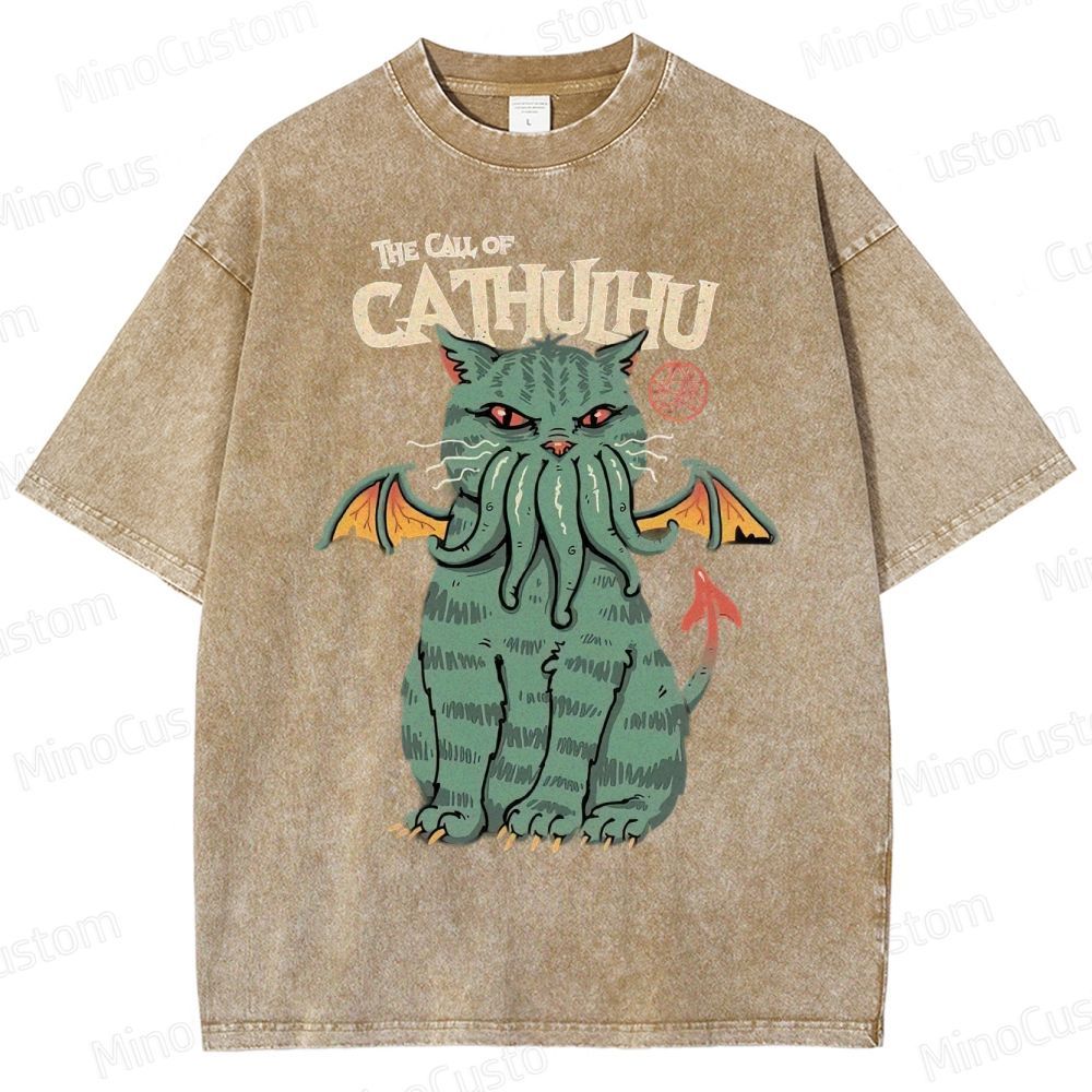 The Call Of Cahuhu Washed T-Shirt 