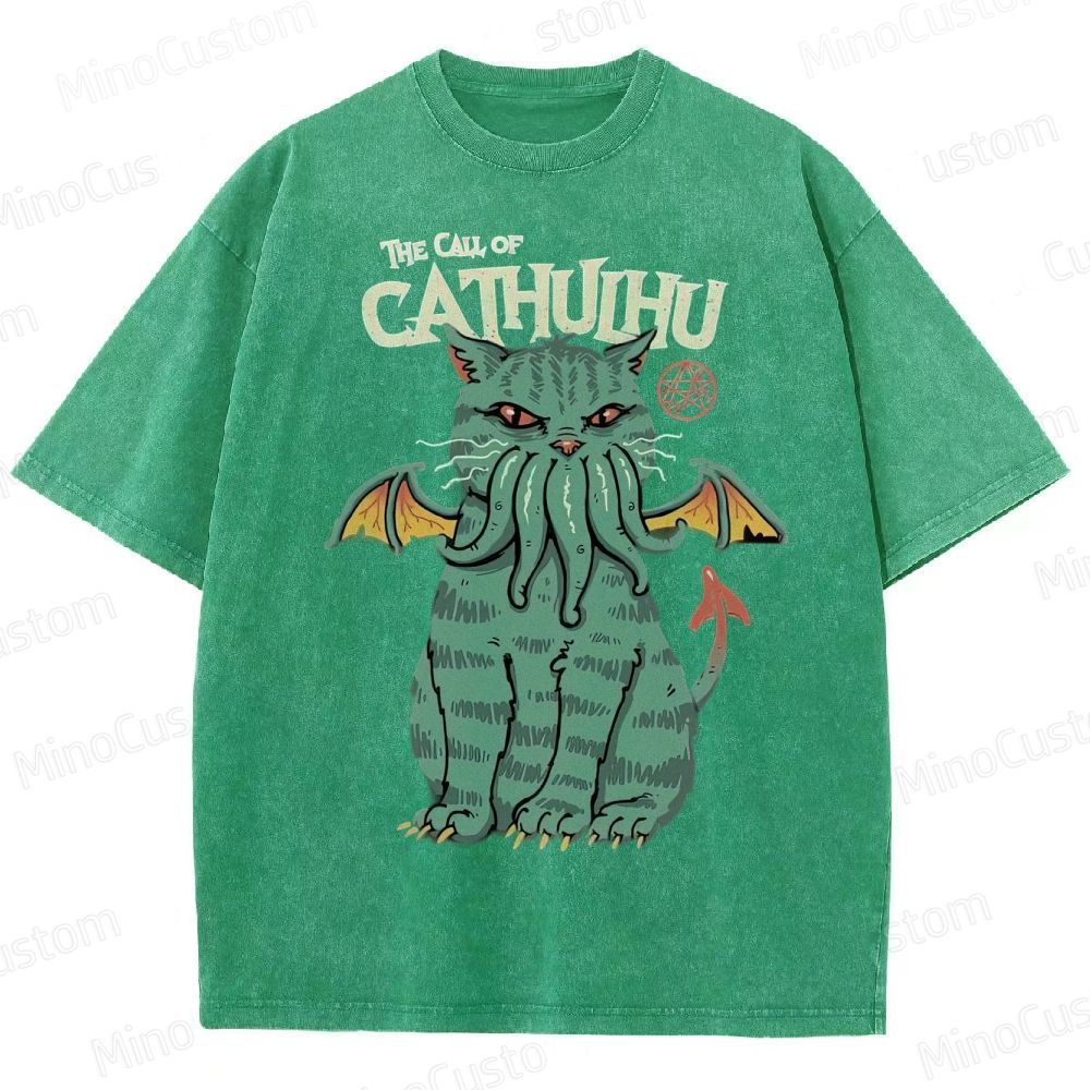 The Call Of Cahuhu Washed T-Shirt 